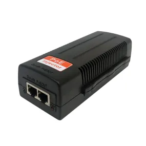 1-Channel 10/100/1000M PoE Injector - 30W - IEEE 802.3af/at