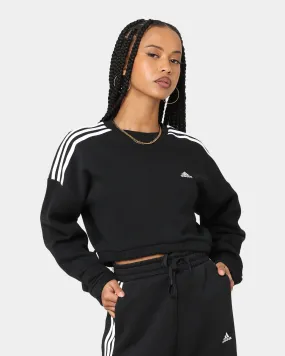 Adidas Women's Hyperglam Crop Sweat Shirt Black