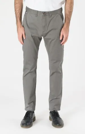 Afends Mens Chino Pants - Charcoal - Slim Fit Chino