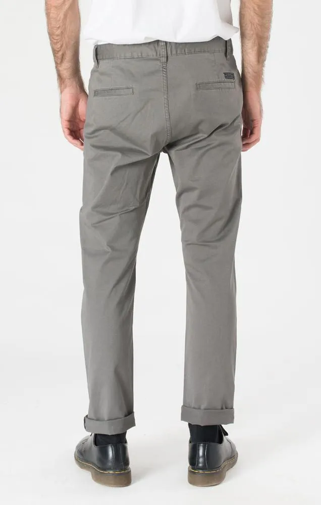 Afends Mens Chino Pants - Charcoal - Slim Fit Chino