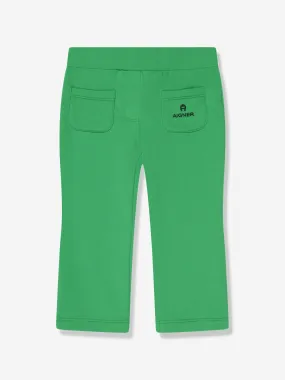 Aigner Baby Girls Logo Joggers in Green