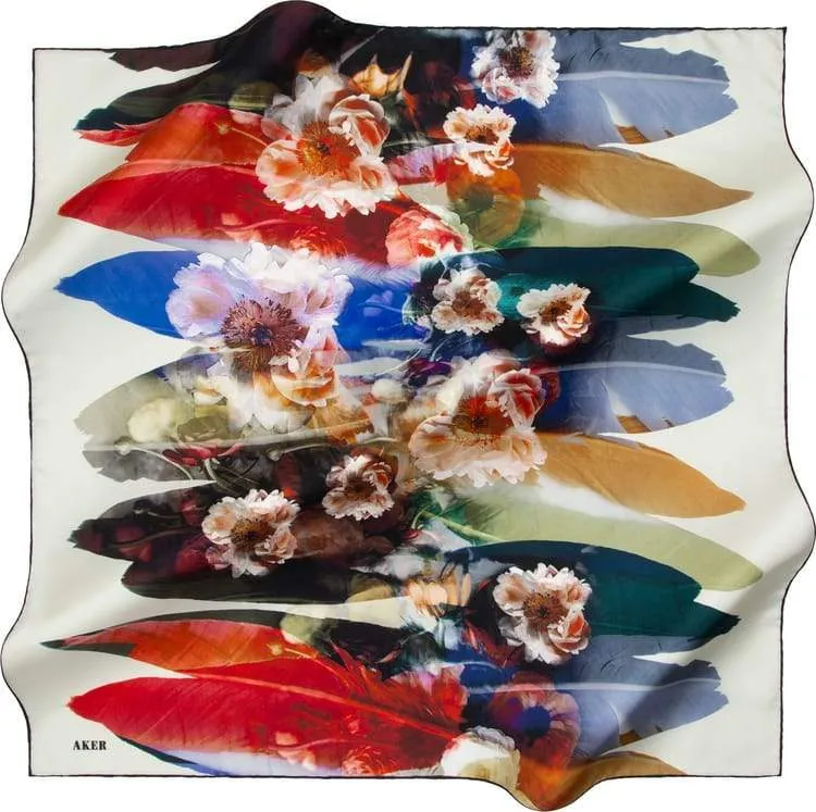 Aker Hawaiian Paradise Silk Scarf No. 12