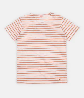 Armor Lux Breton Sailor Striped T-Shirt - Milk / Melon