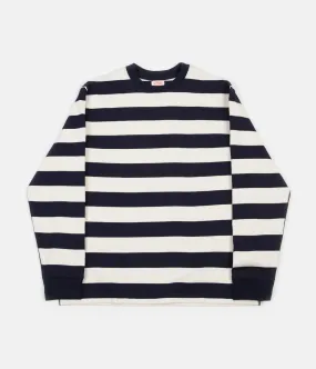 Armor Lux Heritage Stripe Long Sleeve T-Shirt - Iroise / Nature