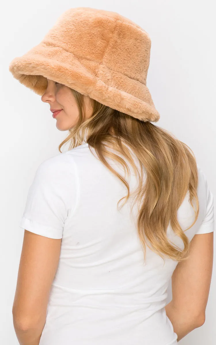 AT350 Faux Fur Fleece Cozy Hat