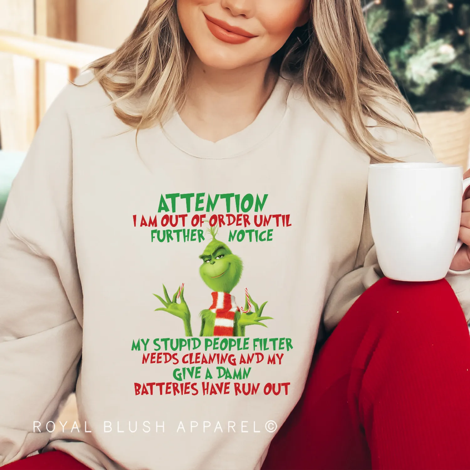 Attention Grinch Sweatshirt