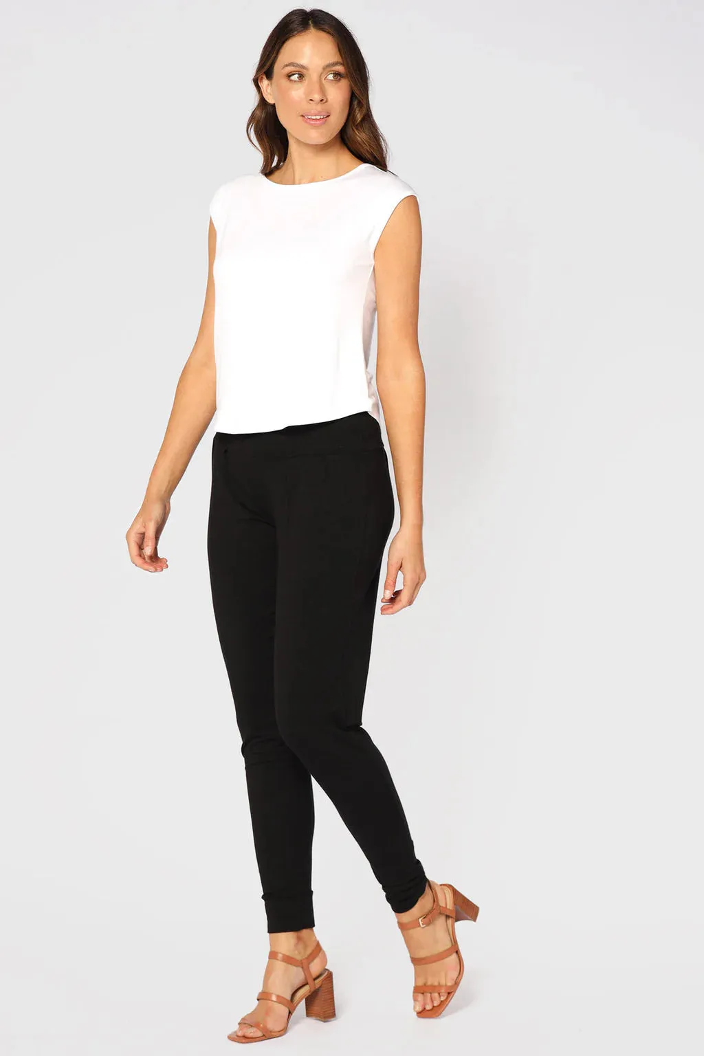 Bamboo Slouch Pant  - Black