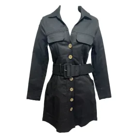 Belted Workwear Mini Dress By & Other Stories In Black, Size: 2