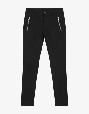 Black B Logo Chino Trousers