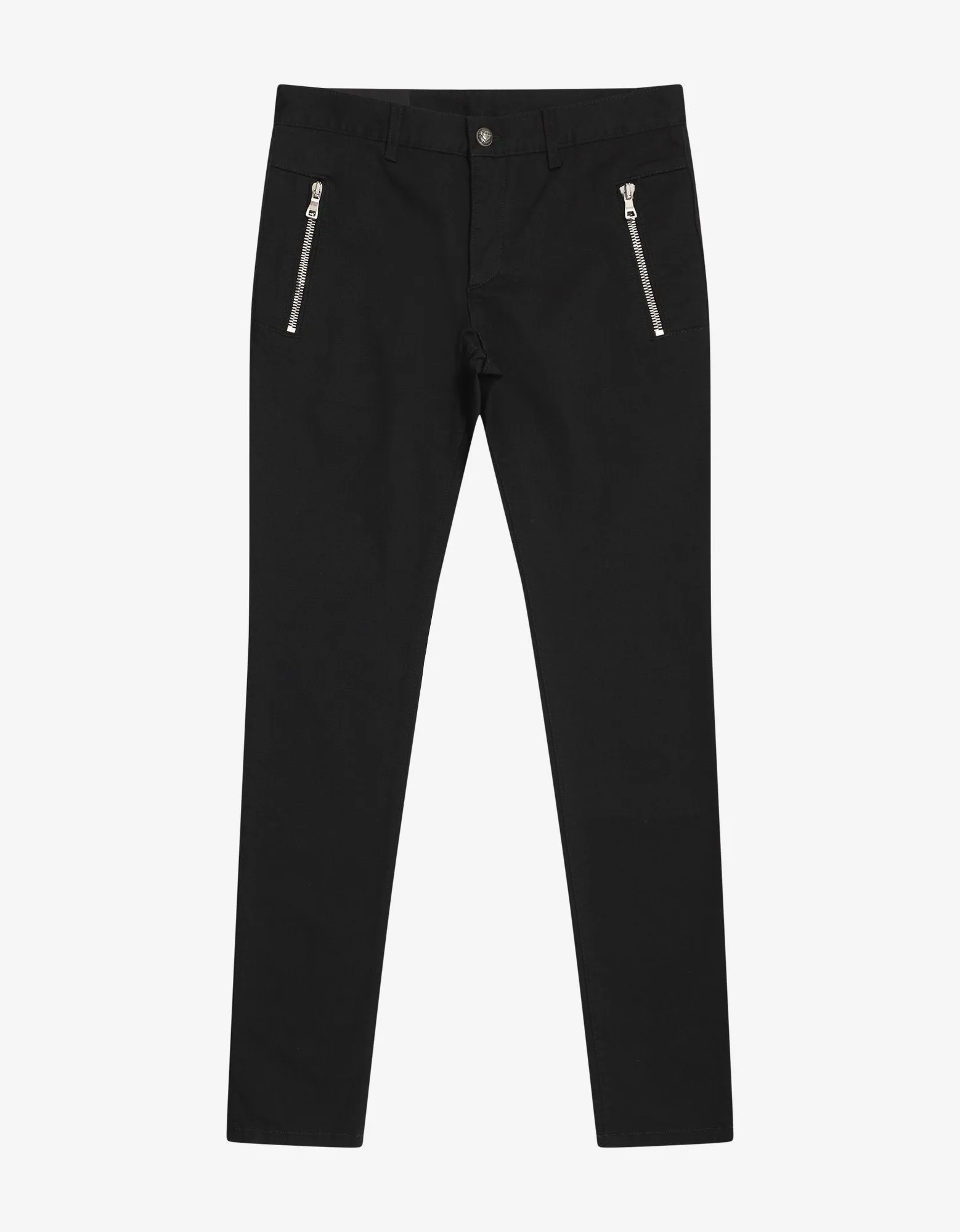 Black B Logo Chino Trousers