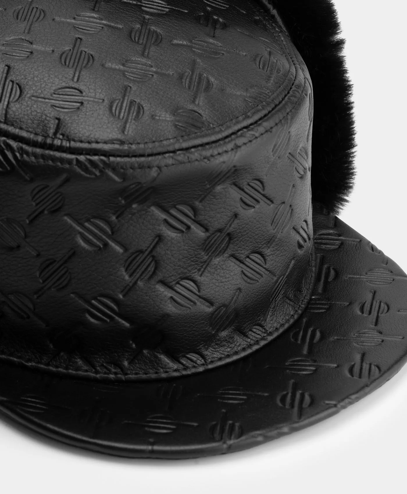 Black Monogram Chapka Hat