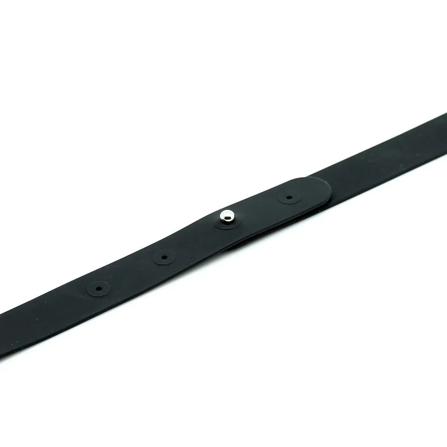 Black Silicone Slave BDSM Collar