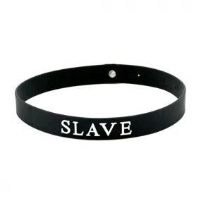 Black Silicone Slave BDSM Collar