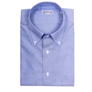 Blue Twill Swiss Cotton Oxford Shirt