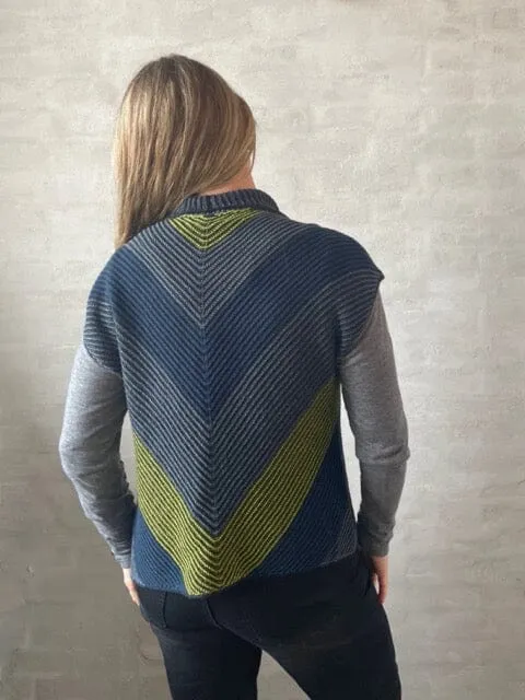 Blues vest by Hanne Falkenberg, No 21 knitting kit