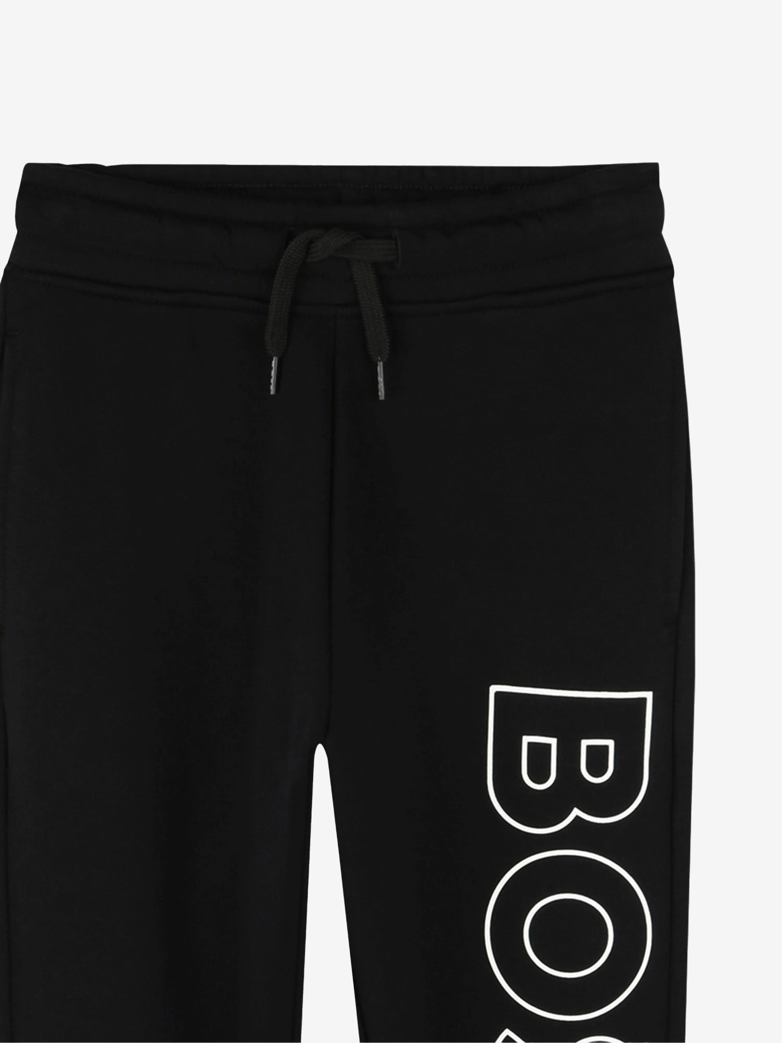 BOSS Boys Logo Print Joggers in Black