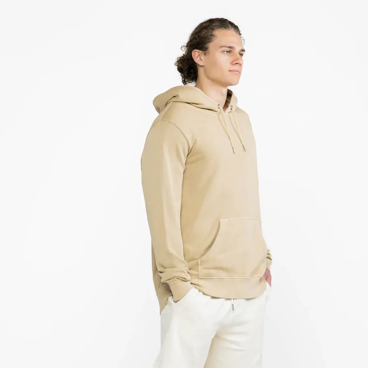 BRJ  Prince- Organic Pima French Terry Hoodie //   DUNE - Luxury Hoodie