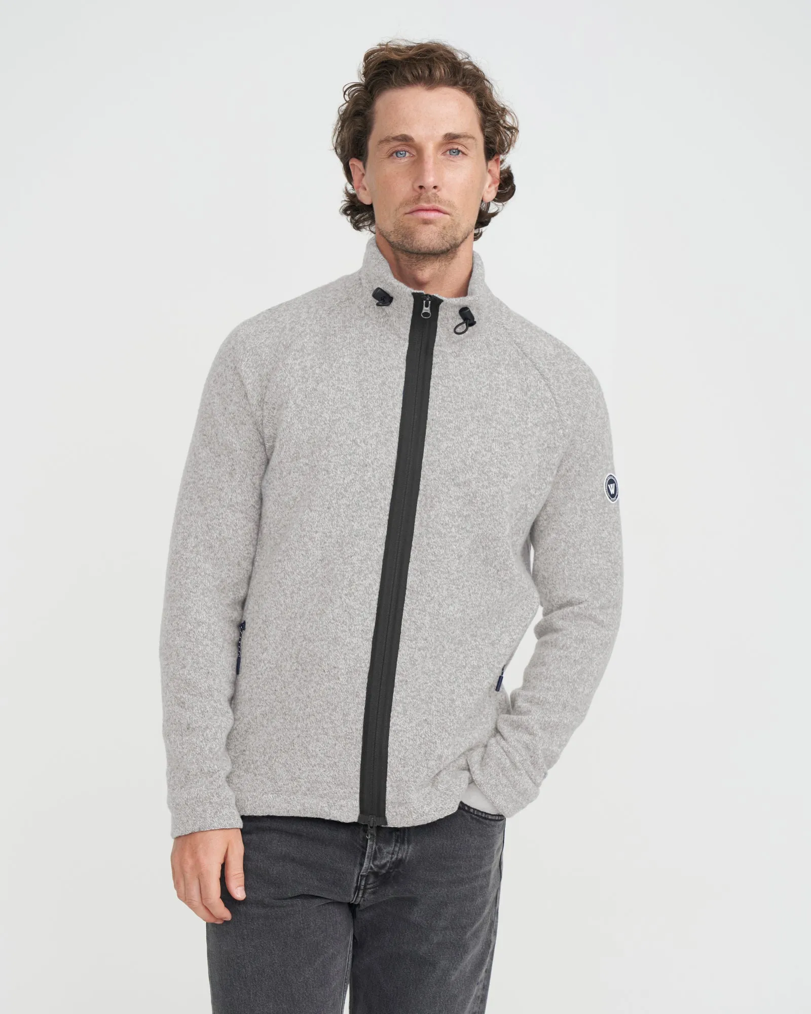 Bror Full Zip Windproof - Marble Grey