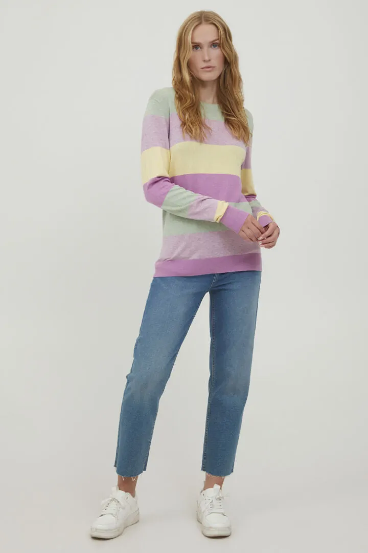 Byoung Bymmpimba Jumper In Crocus Stripe