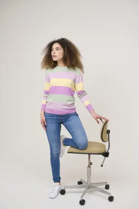 Byoung Bymmpimba Jumper In Crocus Stripe