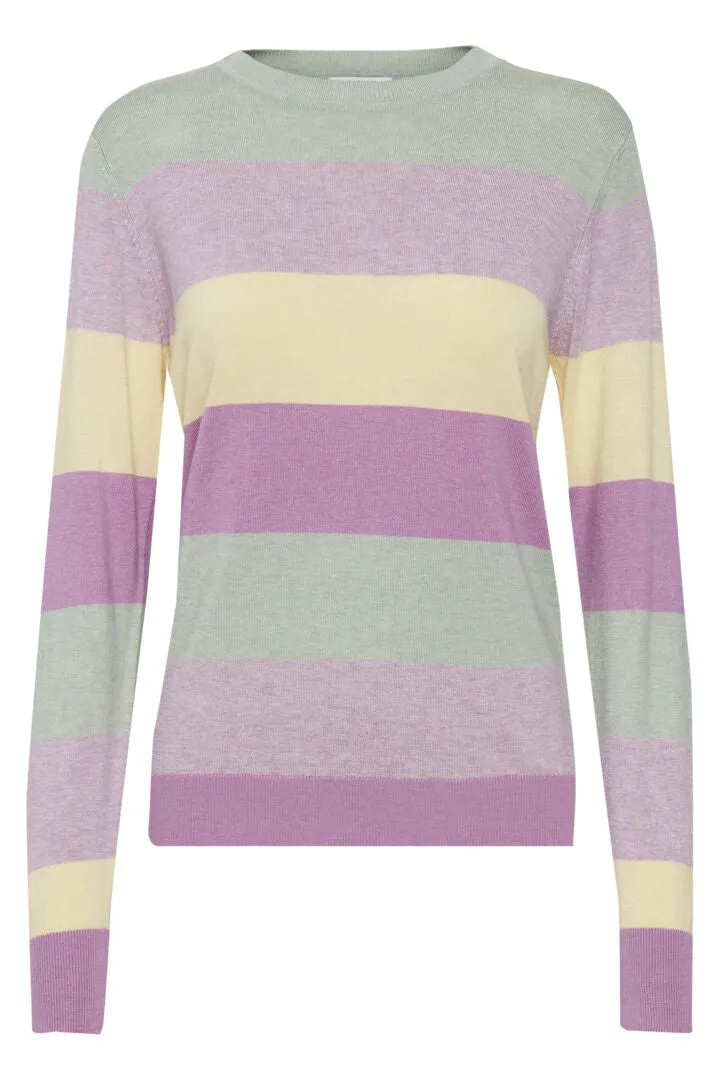 Byoung Bymmpimba Jumper In Crocus Stripe