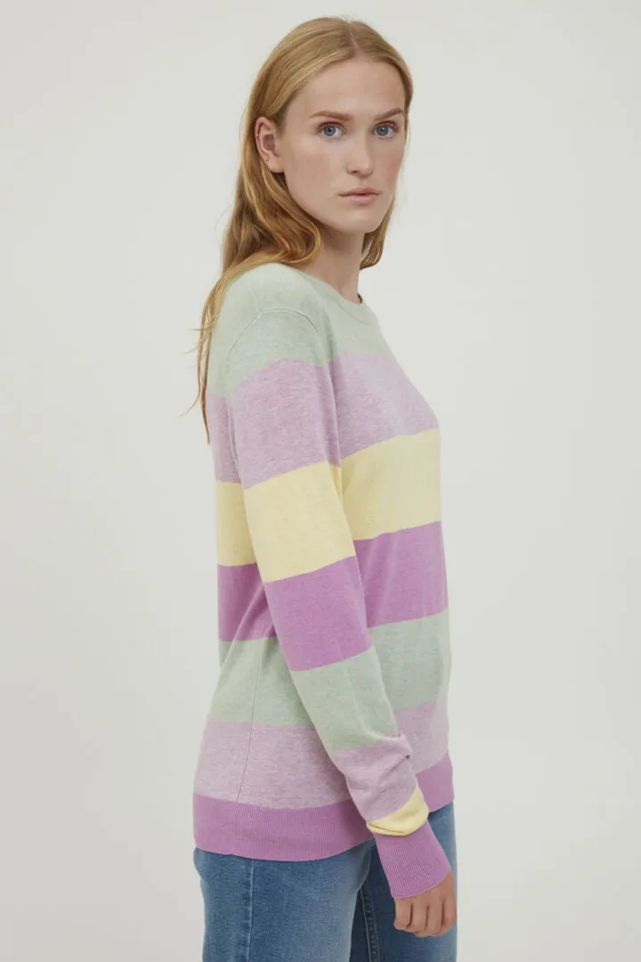 Byoung Bymmpimba Jumper In Crocus Stripe