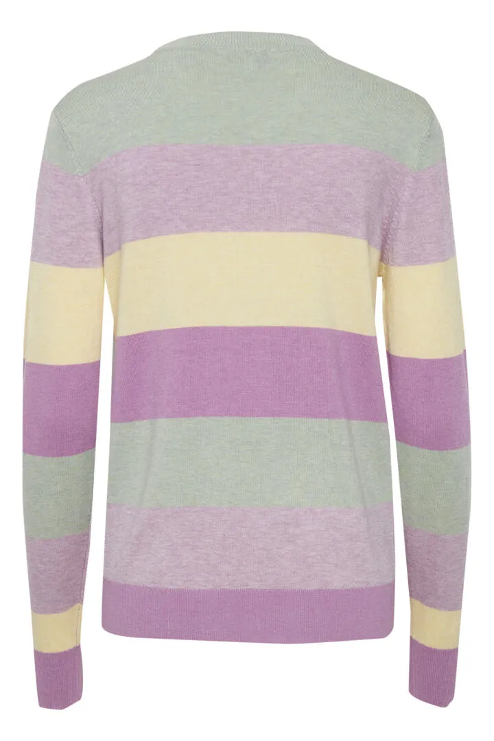 Byoung Bymmpimba Jumper In Crocus Stripe