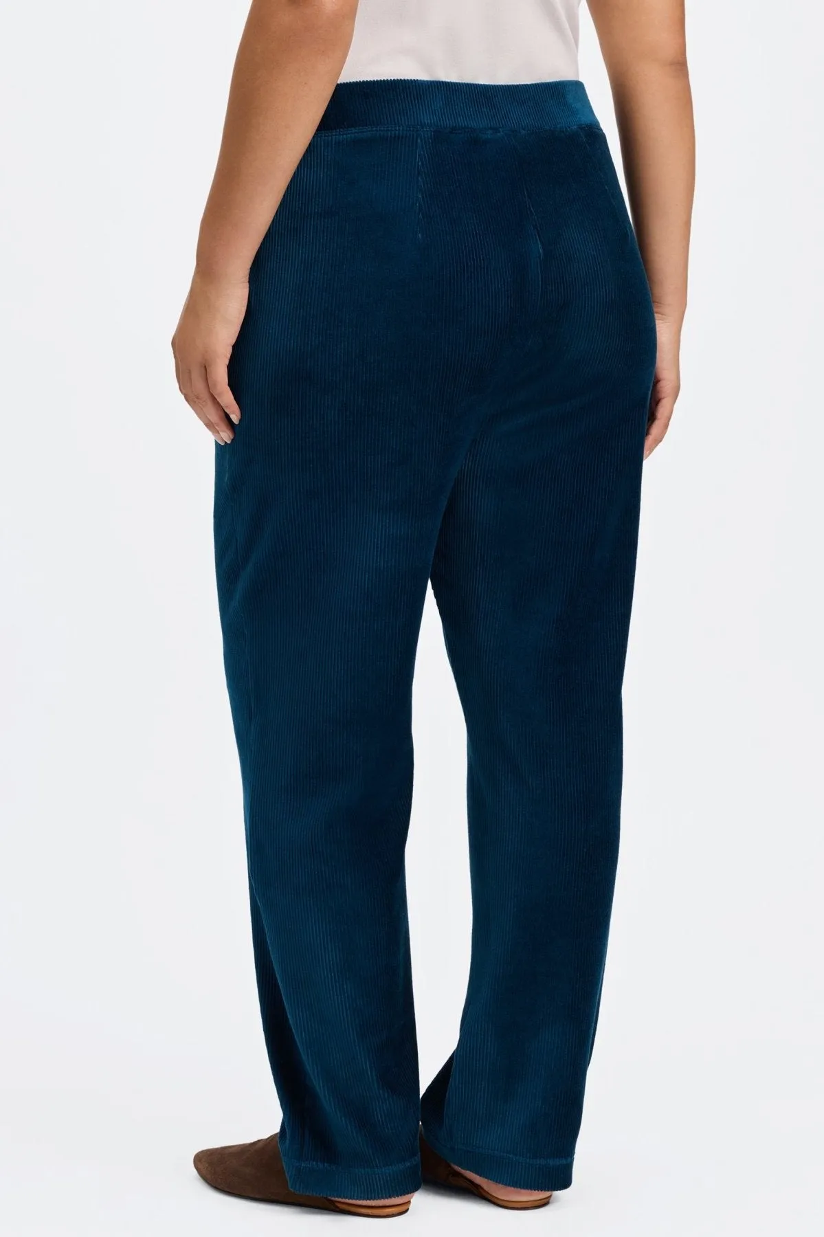 Caden Plus Ankle Length Plush Cord Pant