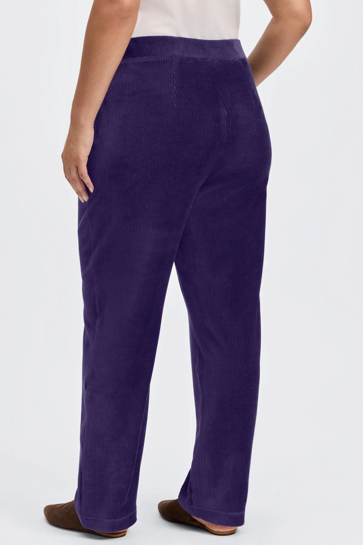 Caden Plus Ankle Length Plush Cord Pant