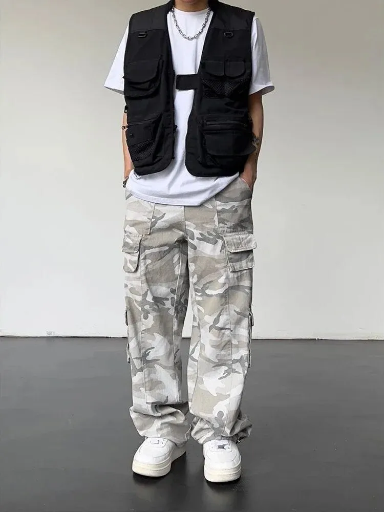 Camouflage Straight Loose Pants