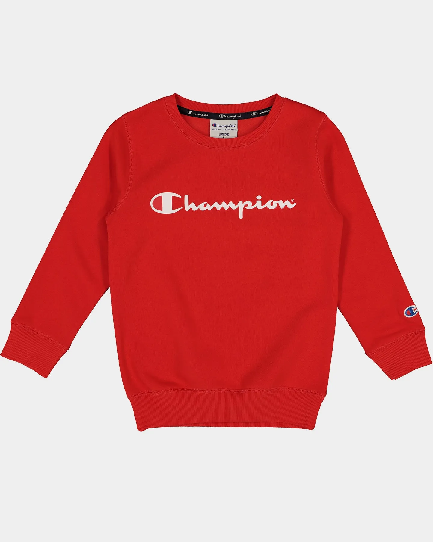 Champion Kids' Script Crewneck Vermillion