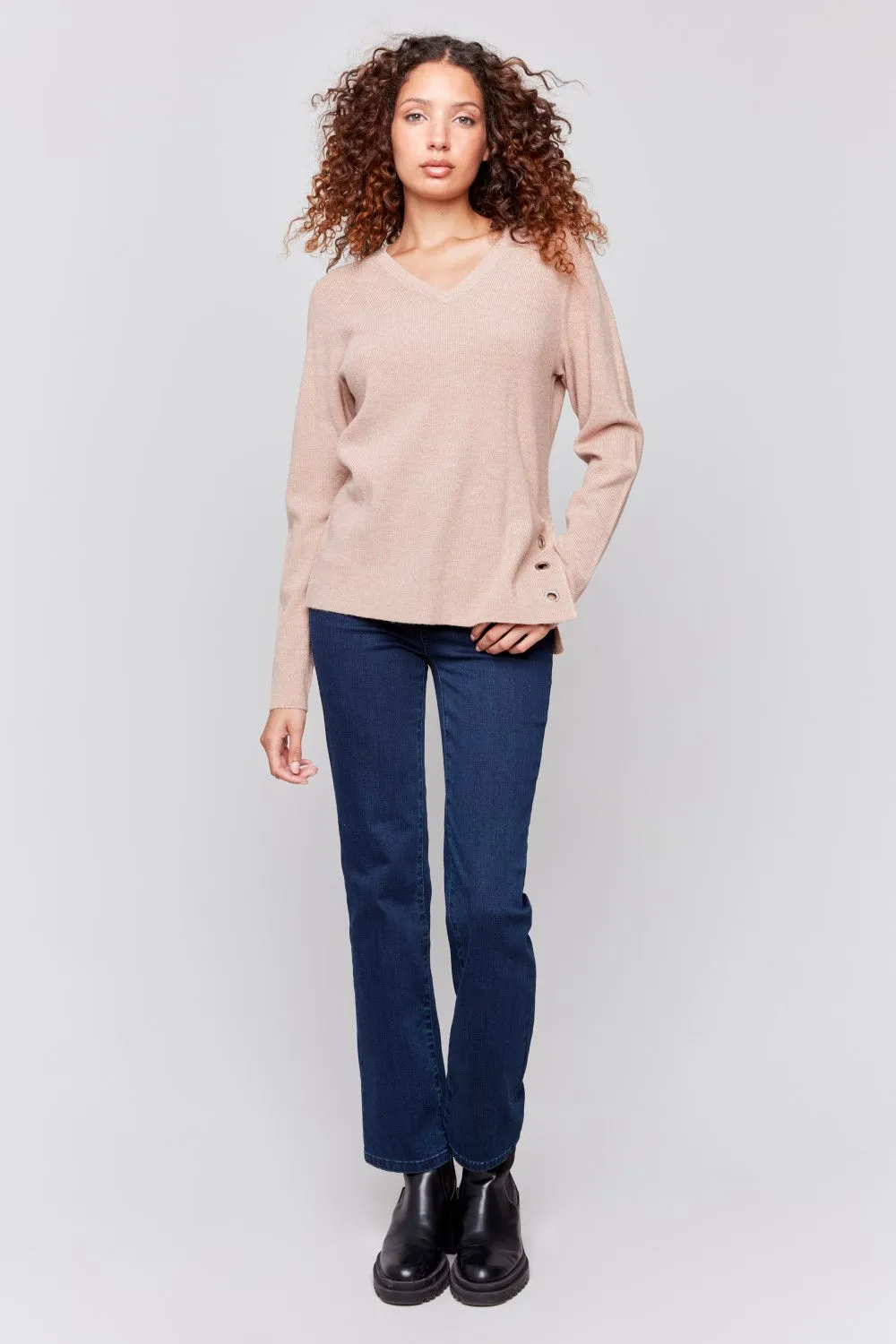 Charlie B Sweater C2569R-464A-511 H-Truffle