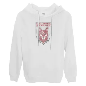 Chattanooga Red Wolves SC Color Badge Fleece Pullover Hoodie - White