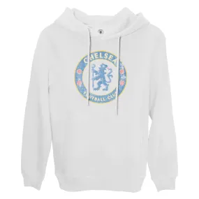 Chelsea FC Color Badge Fleece Pullover Hoodie - White