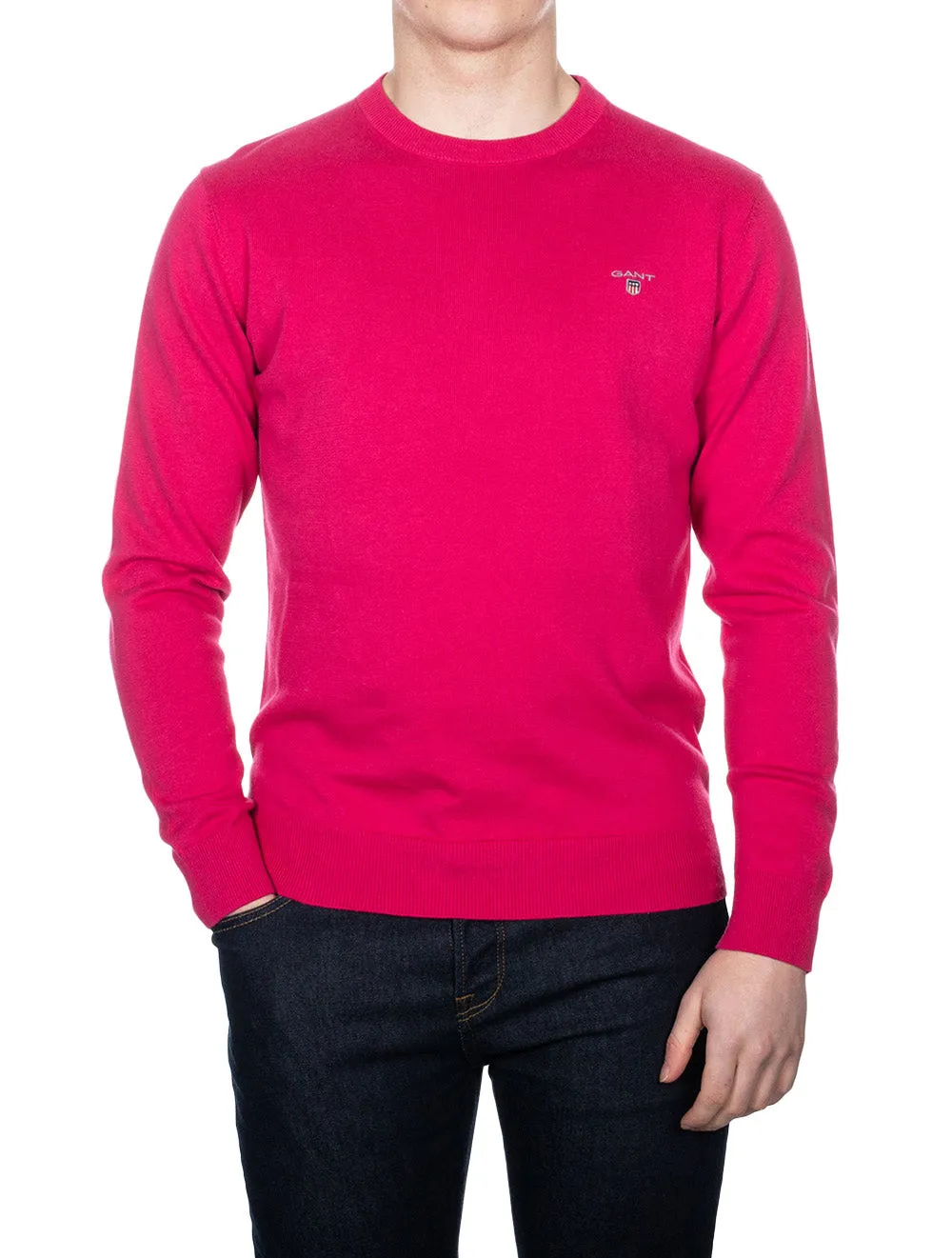 Classic Cotton C-neck Cyklamen Melange