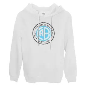 Club Atlético Belgrano Color Badge Fleece Pullover Hoodie - White