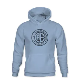 Club Atlético Belgrano Mono Badge Youth Fleece Pullover Hoodie - Sky Blue