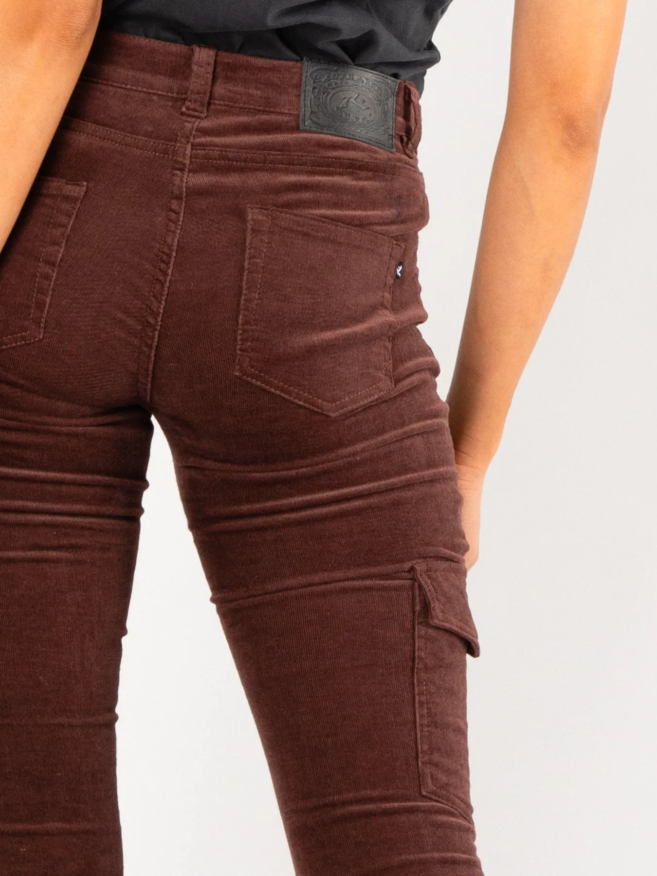 Cord On Cargo Pant - Coffee Bean