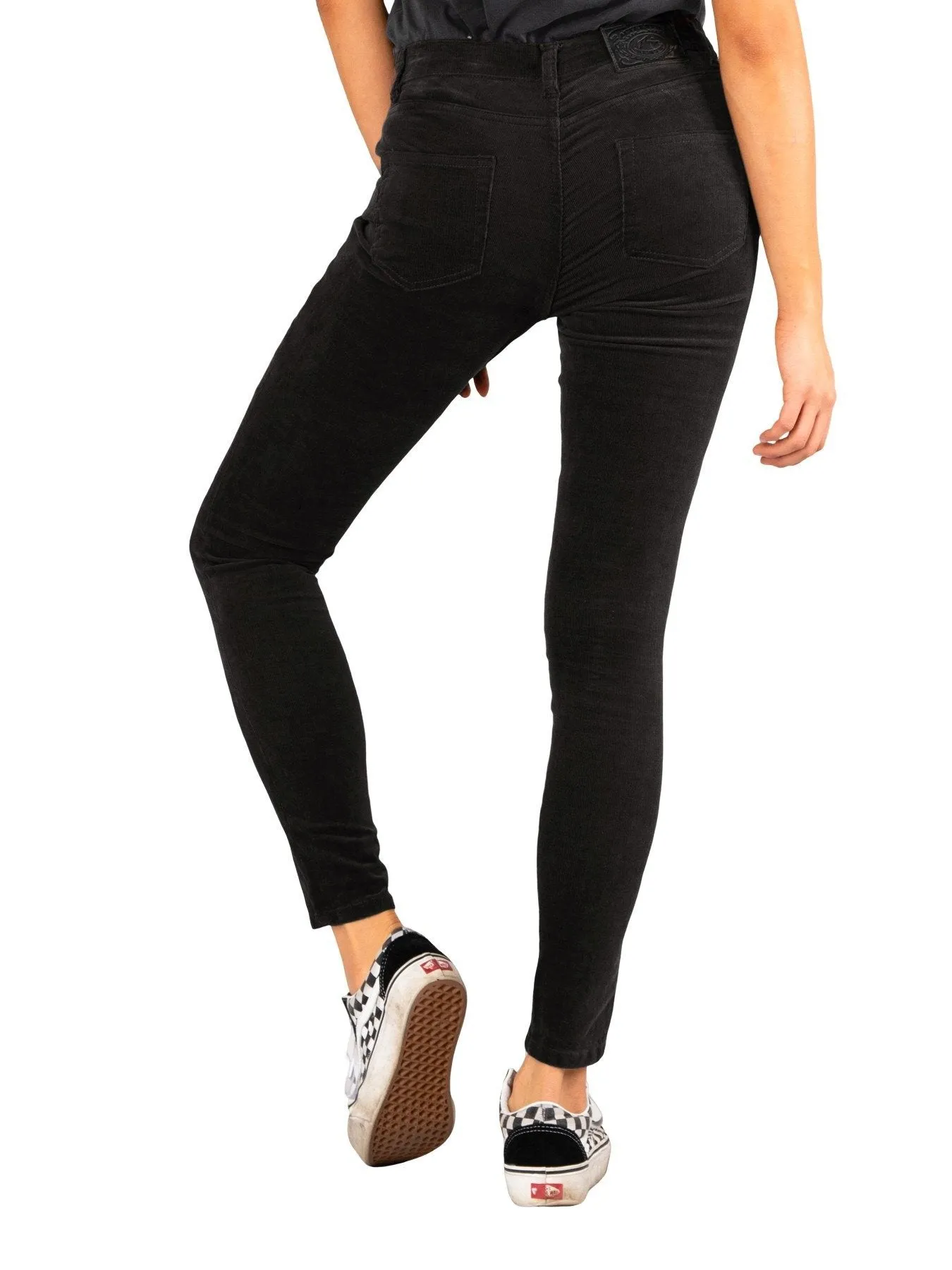 Cord On Pant - Black