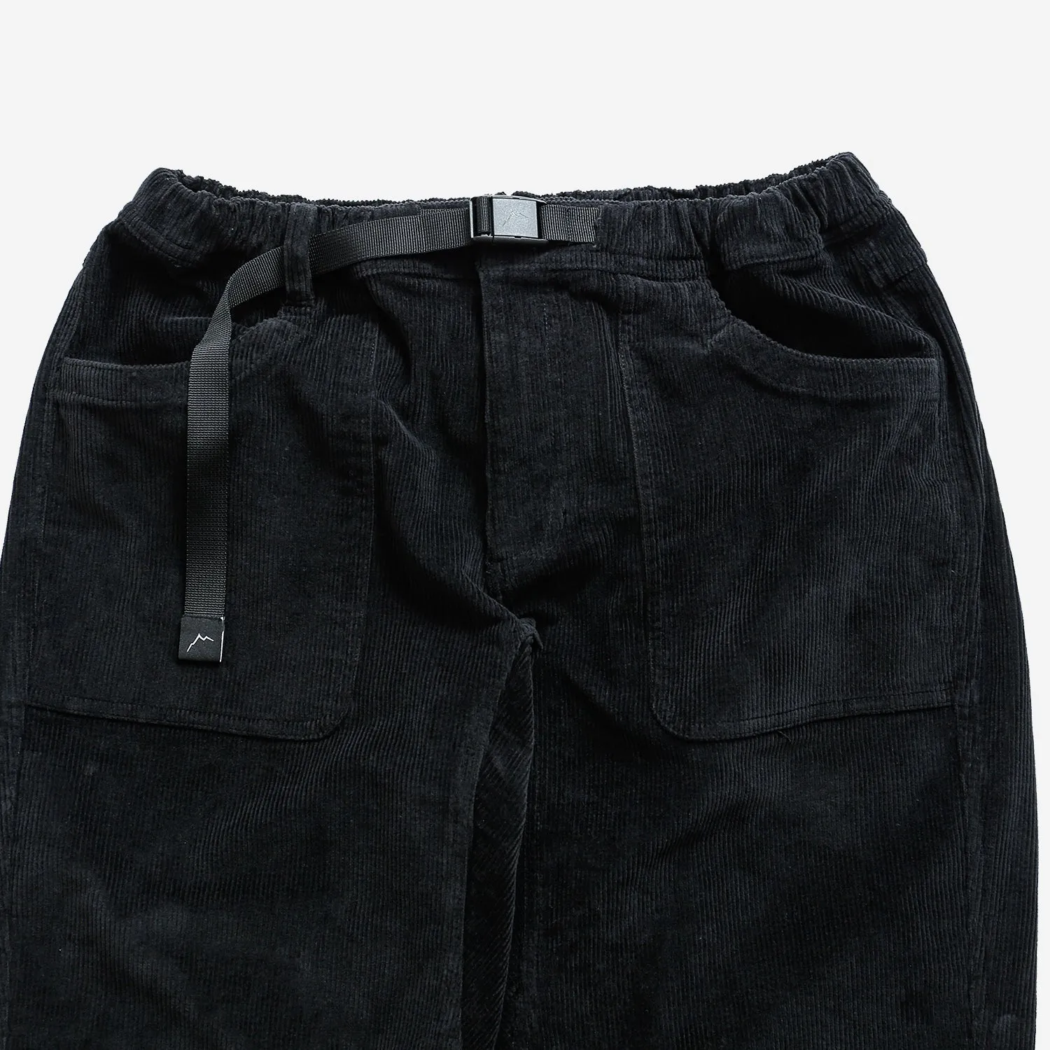 Corduroy Active Straight Pants - Black