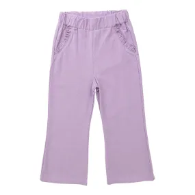 Corduroy Ruffle Pocket Pants -Lavender