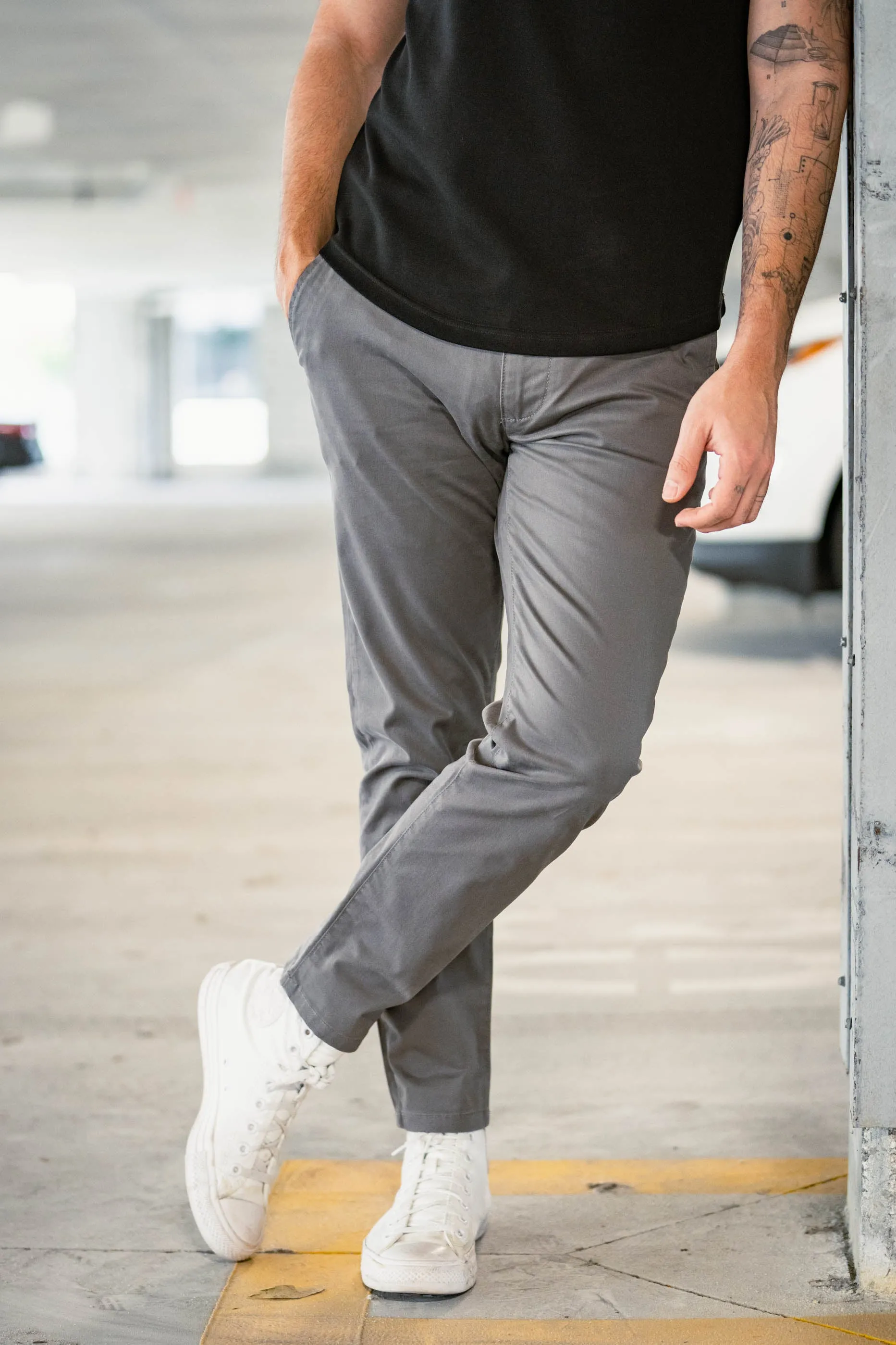 Core Stretch Chino Charcoal