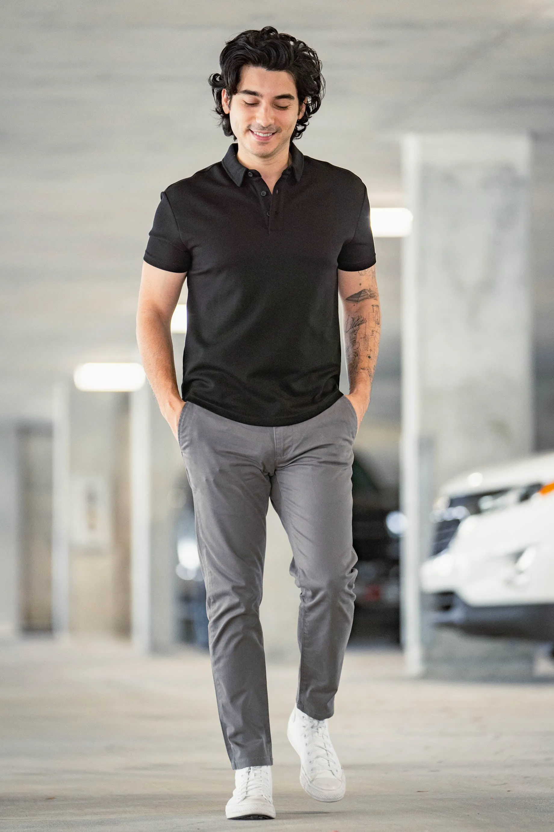 Core Stretch Chino Charcoal