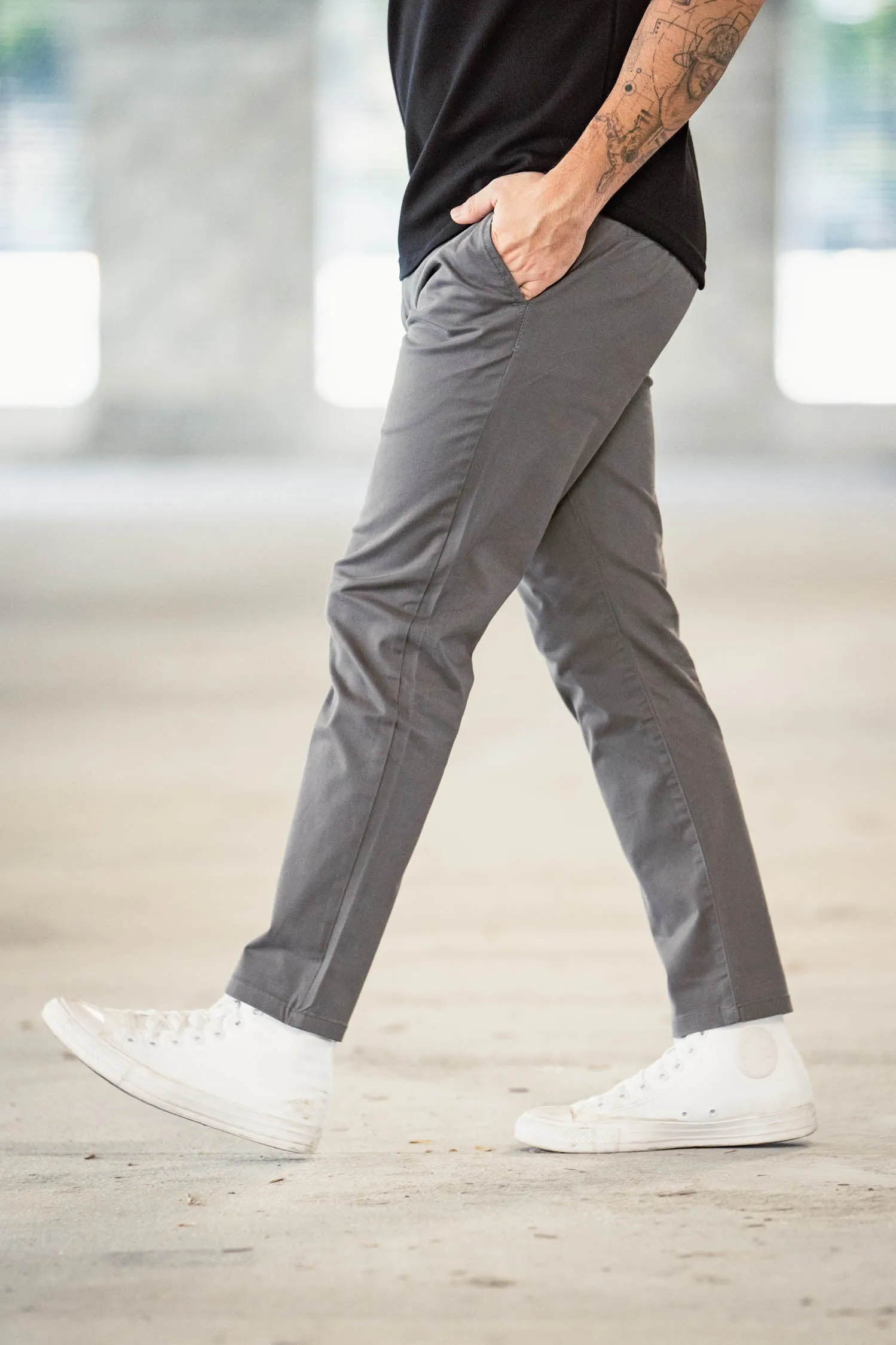 Core Stretch Chino Charcoal