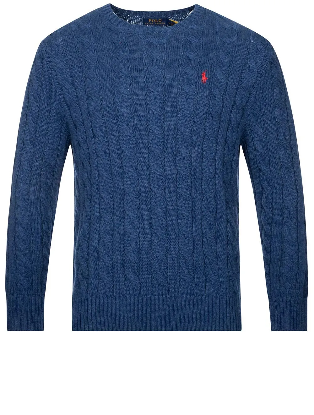 Cotton Cable Sweater Navy