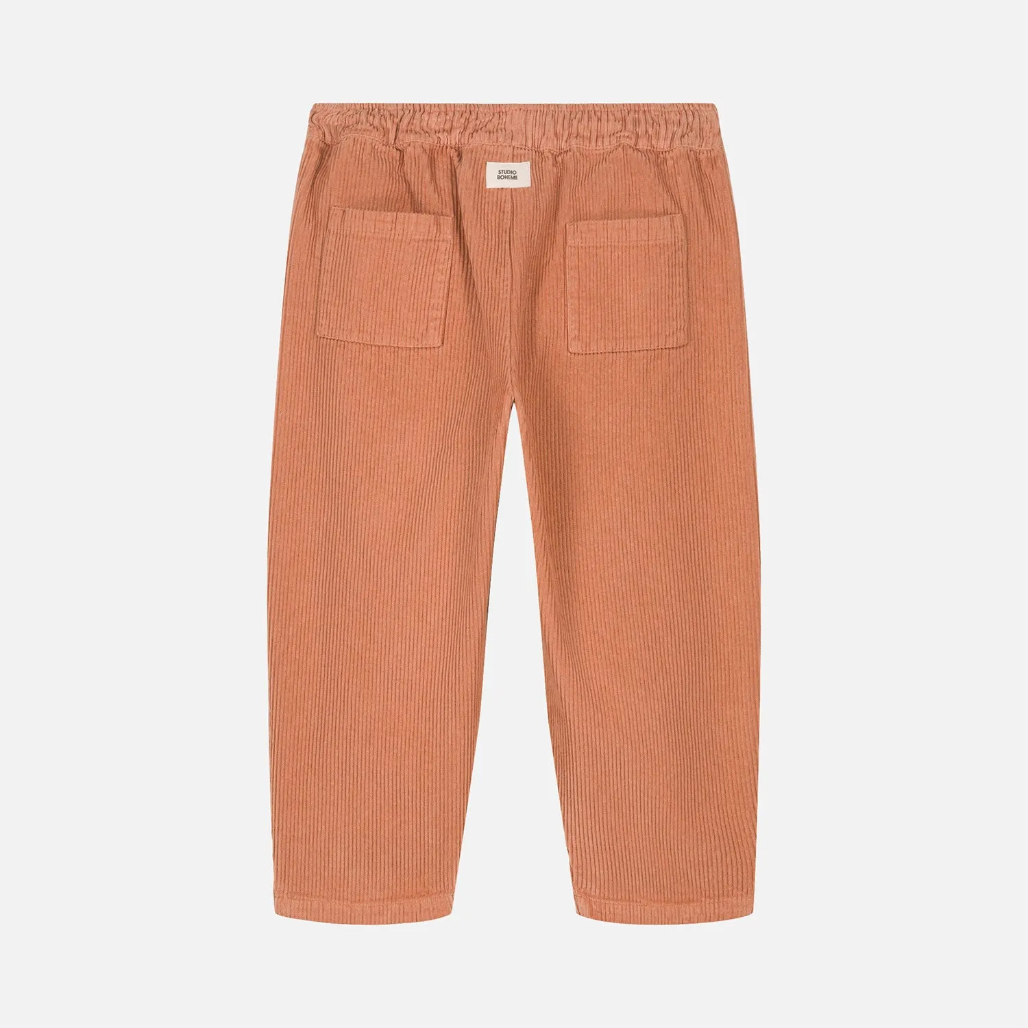 Cotton Corduroy Carrot Pants - Old Pink