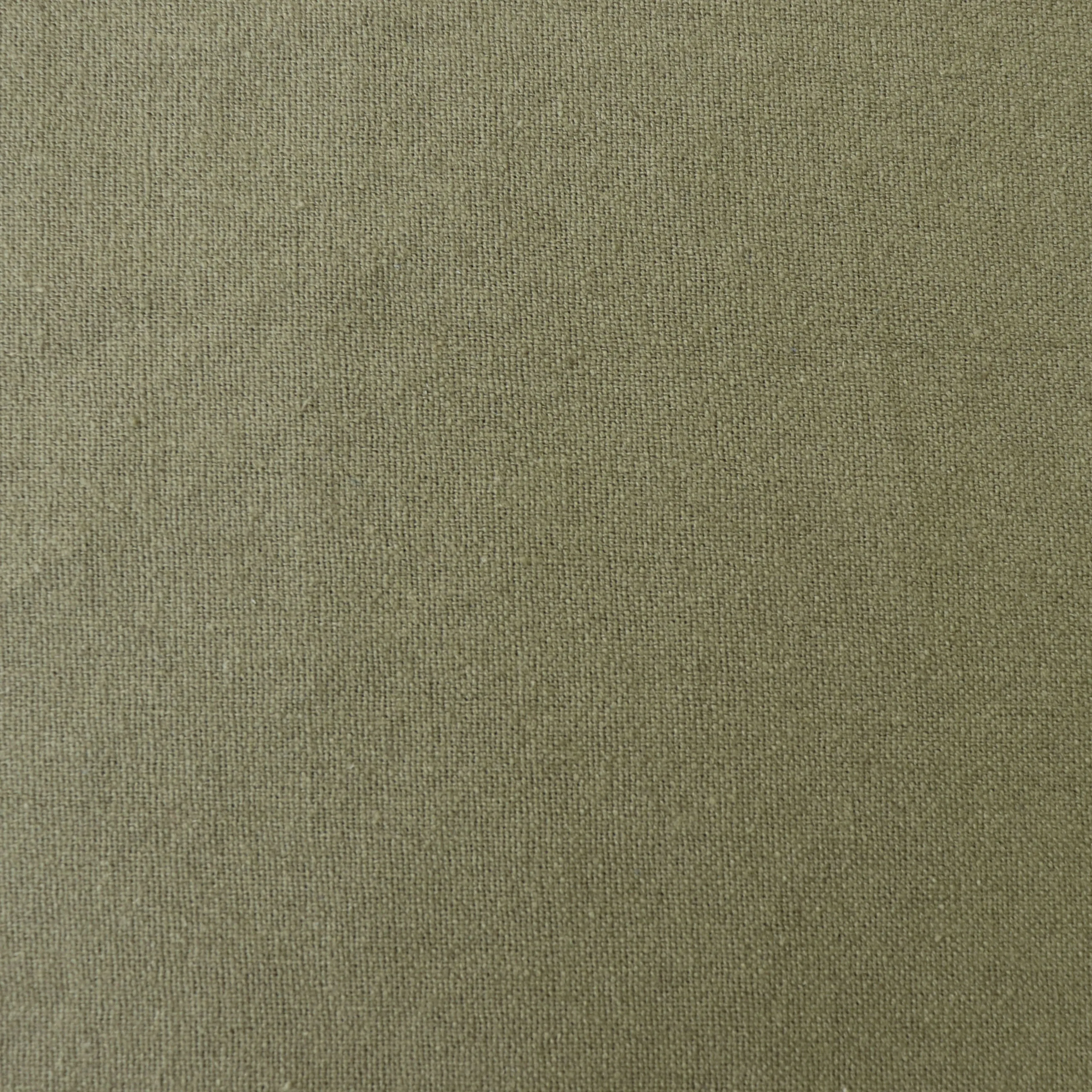 Cotton Linen Blend - Khaki Green