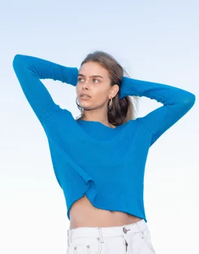 Crew Neck Sweater in Lagoon