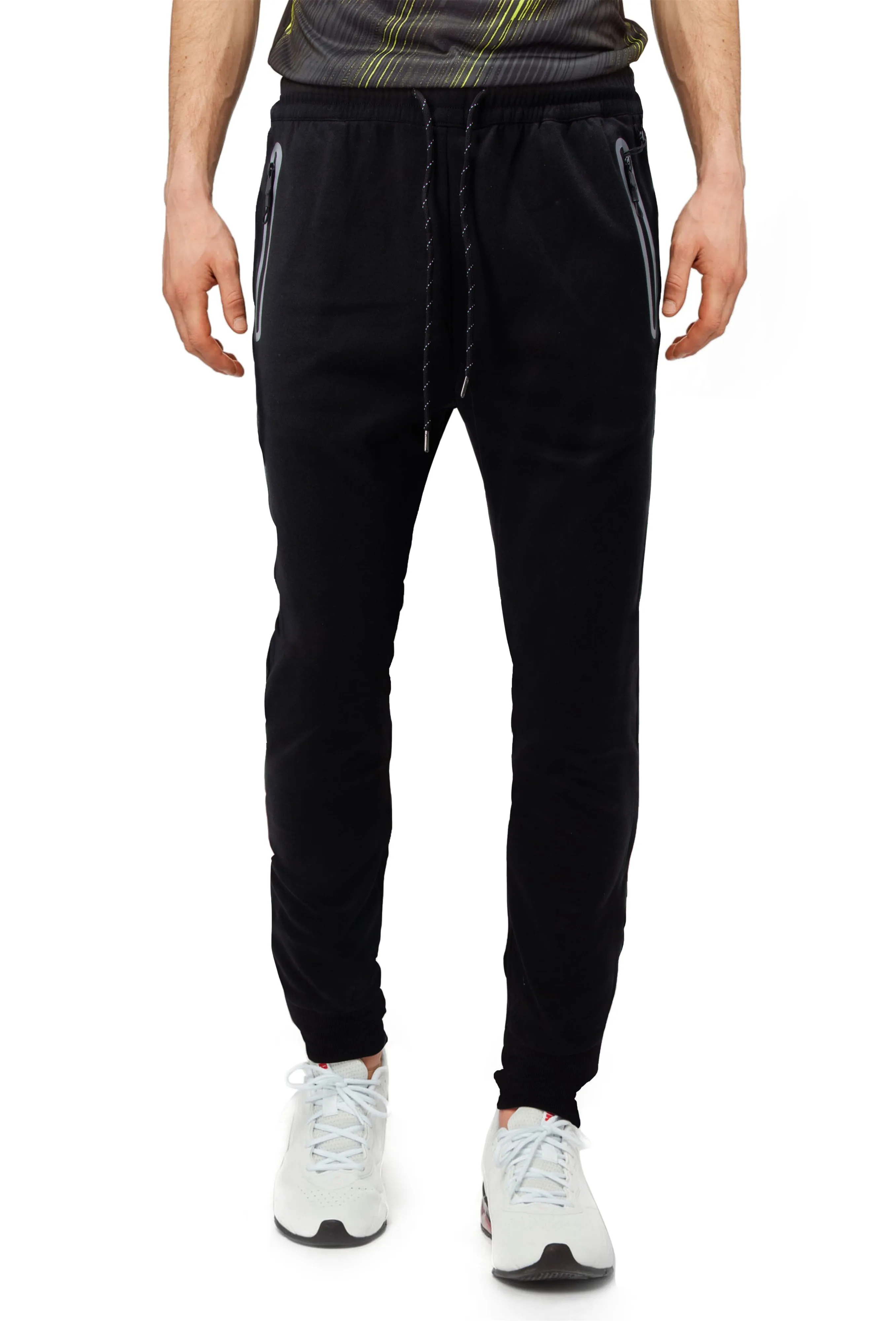 Cultura Men's Zip Pocket Fleece Jogger Sweatpants