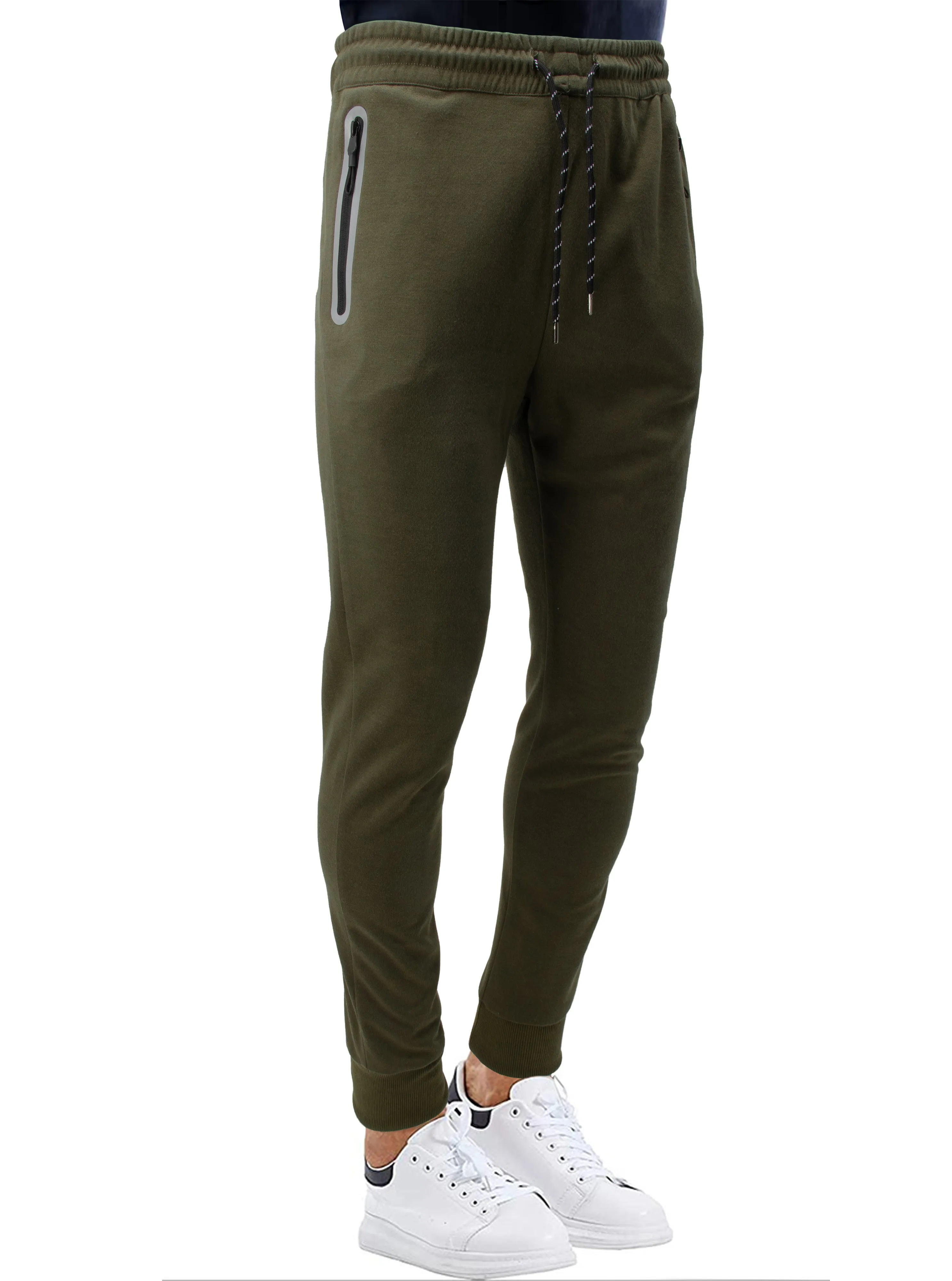 Cultura Men's Zip Pocket Fleece Jogger Sweatpants